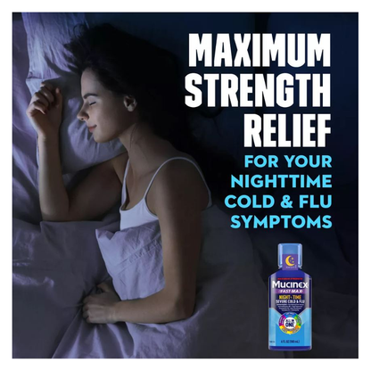 Mucinex Nightshift Adult Liquid - Severe Cold & Flu