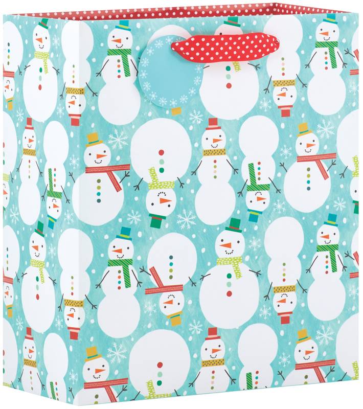 Snowman Celebration 8.5" Gift Bag