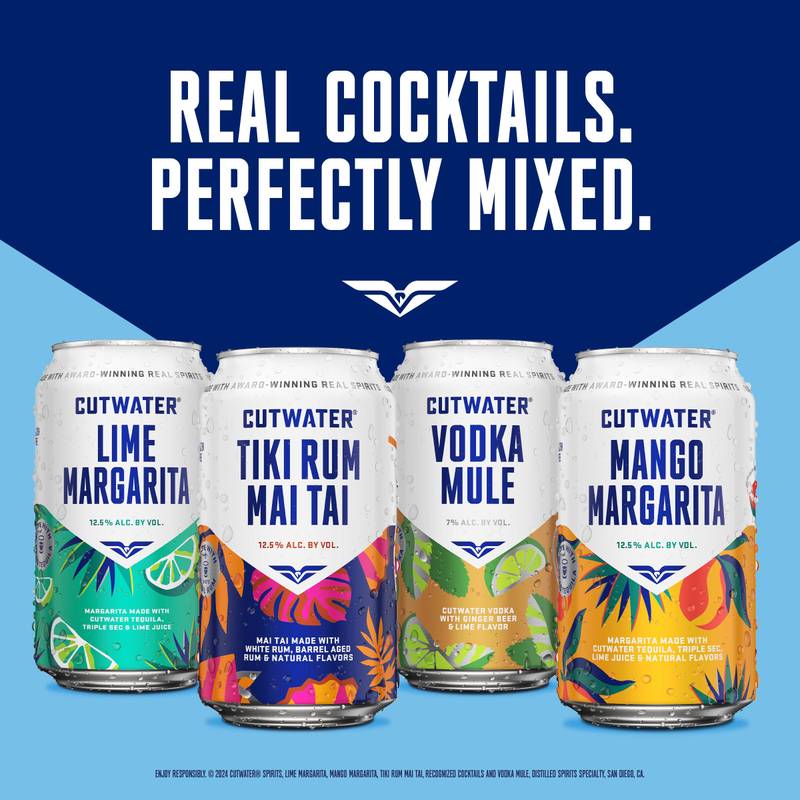 Cutwater Tiki Rum Punch 4pk 200ml