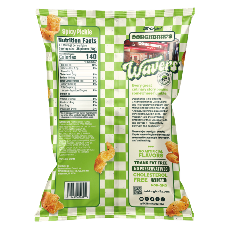 Doughbrik's Original Wavers Spicy Pickle, 4.5oz