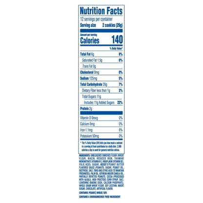 Oreo Reese's Family Size Sandwich Cookies, 12.35oz