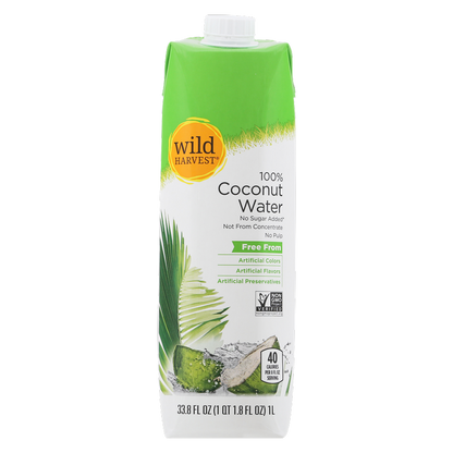 Wild Harvest Coconut Water 33.8oz Ctn