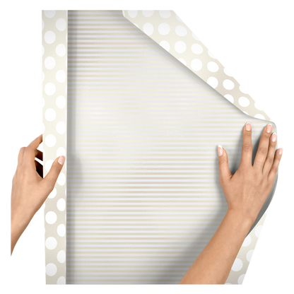 Pearl & Dot Stripe Double Sided Wrapping Paper
