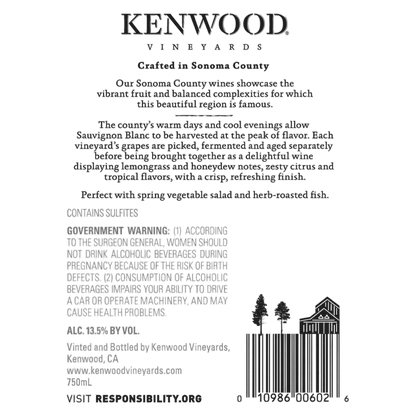 Kenwood Sauvignon Blanc 750 ml