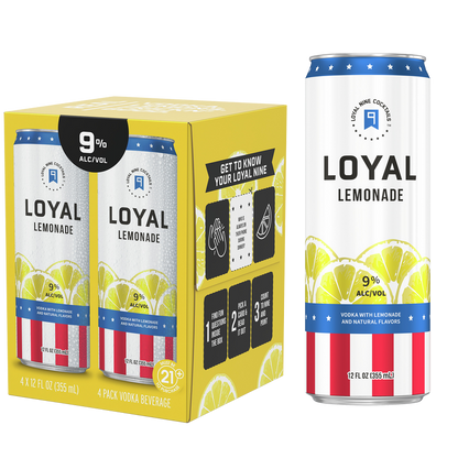 Loyal 9 Original Lemonade 4pk 12oz 9% ABV