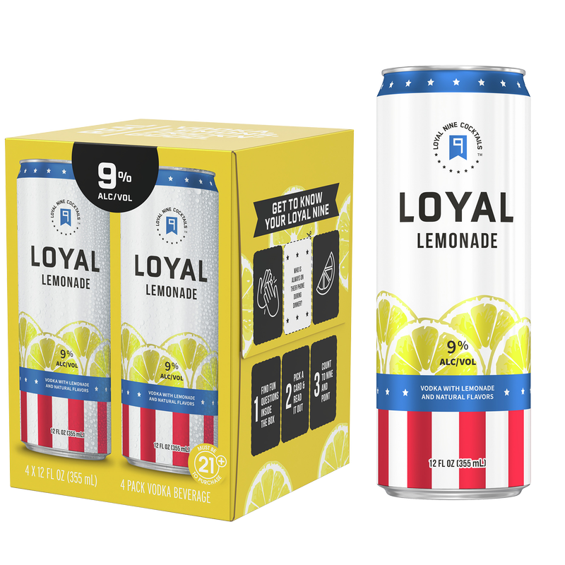 Loyal 9 Original Lemonade 4pk 12oz 9% ABV
