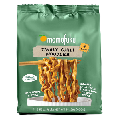 Momofuku Tingly Chili Noodles 4ct
