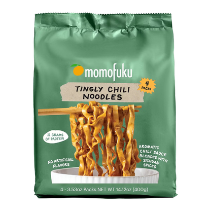 Momofuku Tingly Chili Noodles 4ct