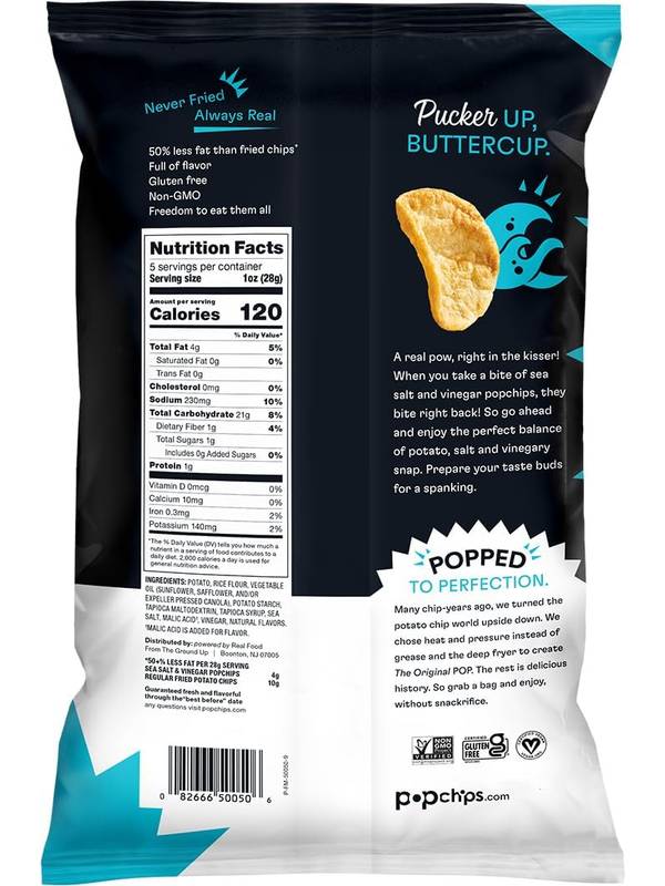 Popchips Sea Salt & Vinegar 5oz