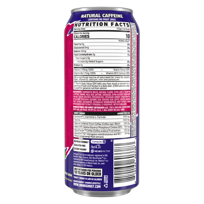 GHOST Energy Zero Sugar Welch's Grape-Cranberry 16oz Can