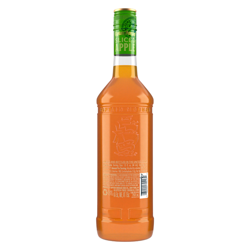 Captain Morgan Sliced Apple 750ml (70 Proof) - Captain