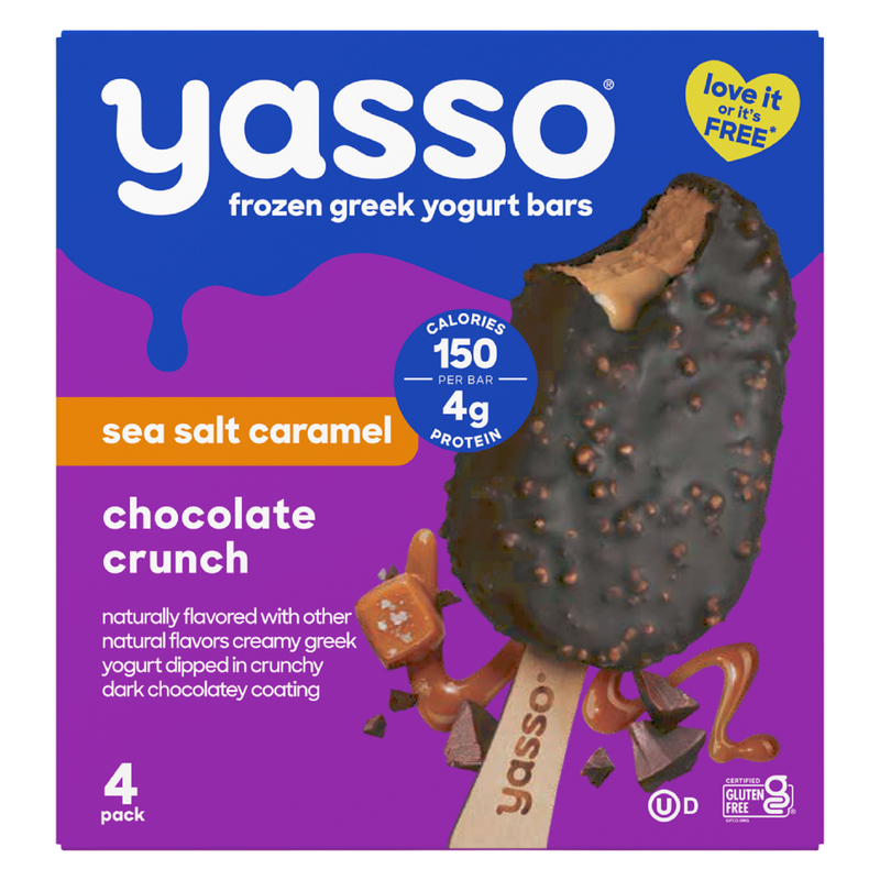 Yasso Caramel Chocolate Crunch Bars 4ct