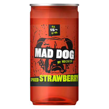 Mad Dog Spiked Strawberry 200ml 15% ABV