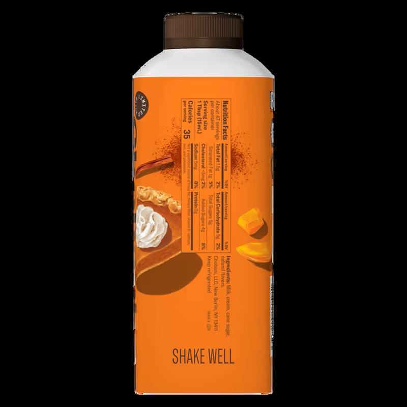 Chobani Pumpkin Spice Dairy Creamer 24oz Ctn