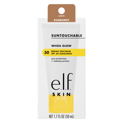 E.l.f. SKIN Suntouchable Whoa Glow Sunscreen & Primer, Sunburst, SPF 30, 1.7 Fl Oz