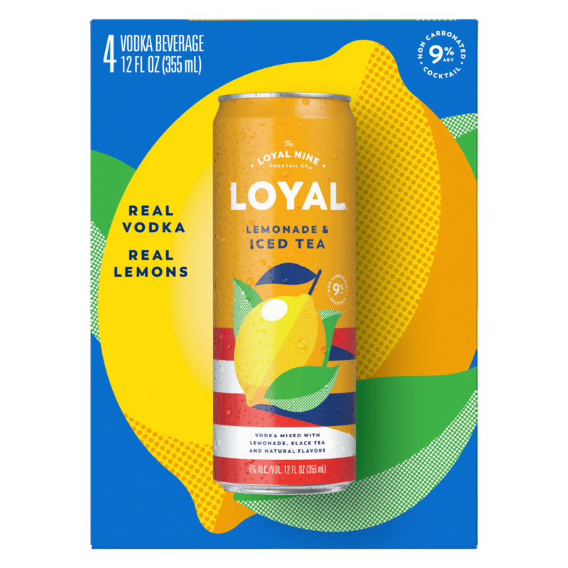 Loyal 9 Lemonade & Iced Tea 4pk 12oz 9% ABV