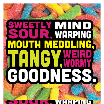 Trolli Sour Brite Crawlers, Candy, Cherry-Lemon, Strawberry-Grape & Orange-Lime, Sweet and Sour, 5 oz