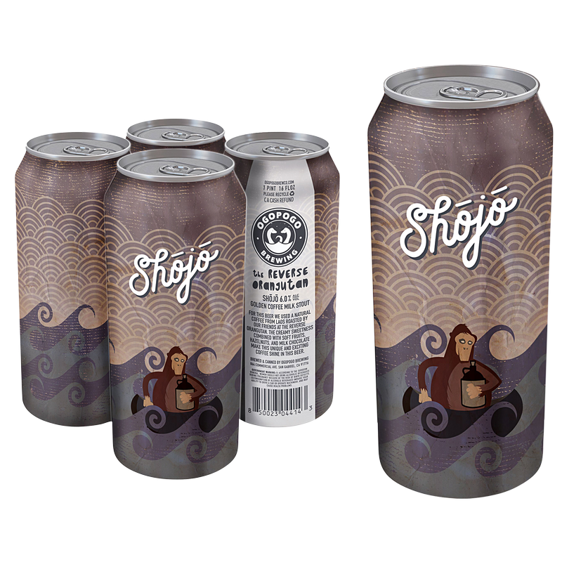 Ogopogo Brewing Shojo Golden Coffee Milk Stout 4pk 16oz