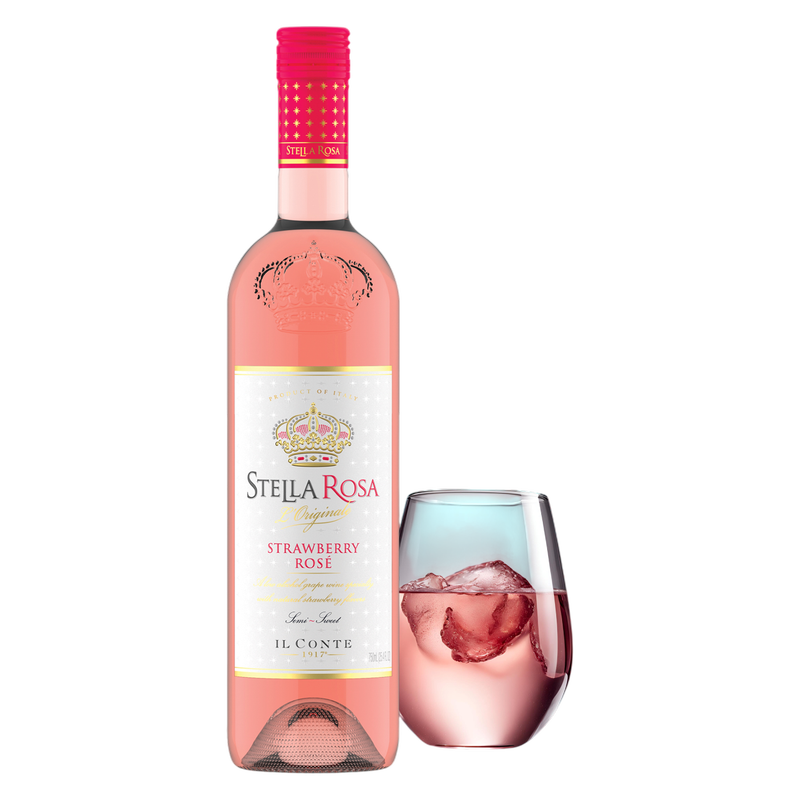 Stella Rosa Strawberry Rose Semi-Sweet Rose Wine 750 ml