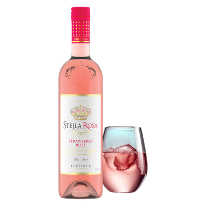 Stella Rosa Strawberry Rose Semi-Sweet Rose Wine 750 ml