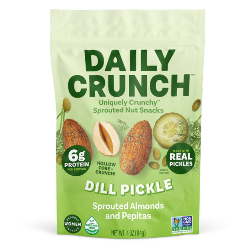 Daily Crunch Dill Pickle Sprouted Almonds + Pepitas, 4 oz