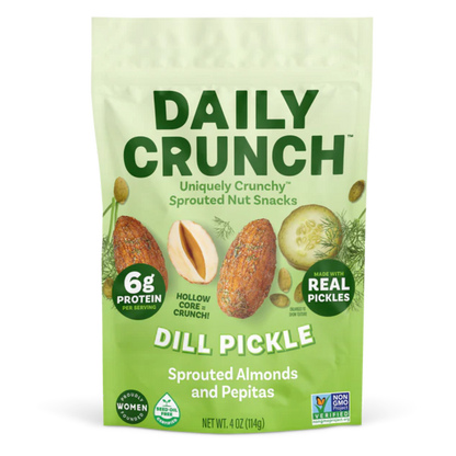 Daily Crunch Dill Pickle Sprouted Almonds + Pepitas, 4 oz