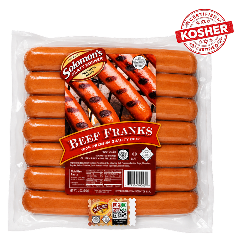 Solomons Beef Franks -12oz