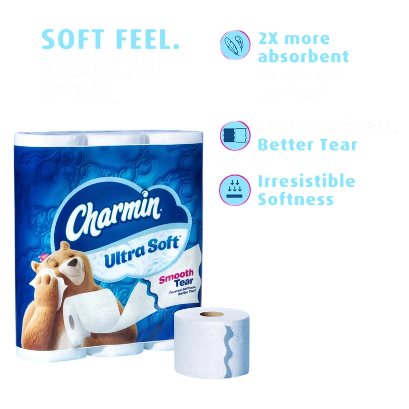 Charmin 24 Mega Rolls, Toilet Paper Ultra Soft