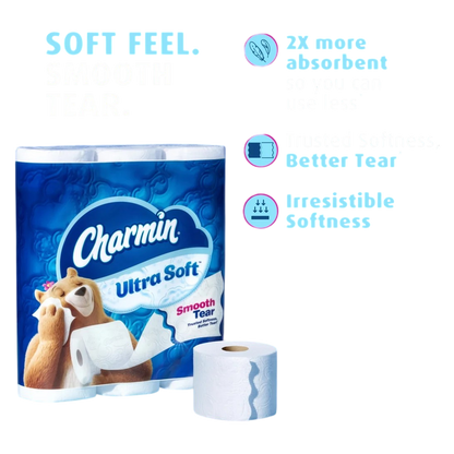Charmin 24 Mega Rolls, Toilet Paper Ultra Soft