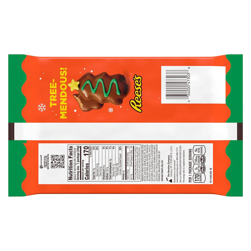Reese's Milk Chocolate Peanut Butter Trees Standard Bar, 1.2 oz