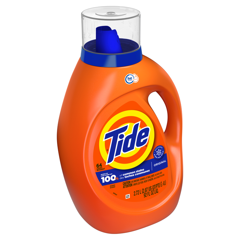 Tide Liquid Laundry Detergent Original Scent HE Compatible 92oz