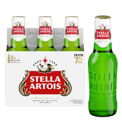 Stella Artois Petite Bottles 6pk 7oz Btl