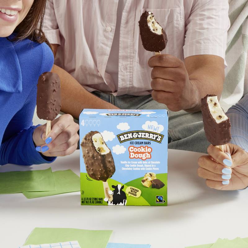 Ben & Jerry's Cookie Dough Ice Cream Bars 4ct