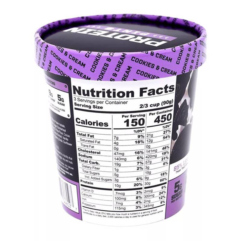 Protein Pints Cookies & Cream Protein Ice Cream 16oz