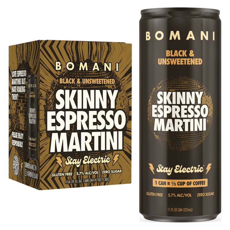 BOMANI Skinny Espresso Martini 4pk 12oz Can 5.7% ABV