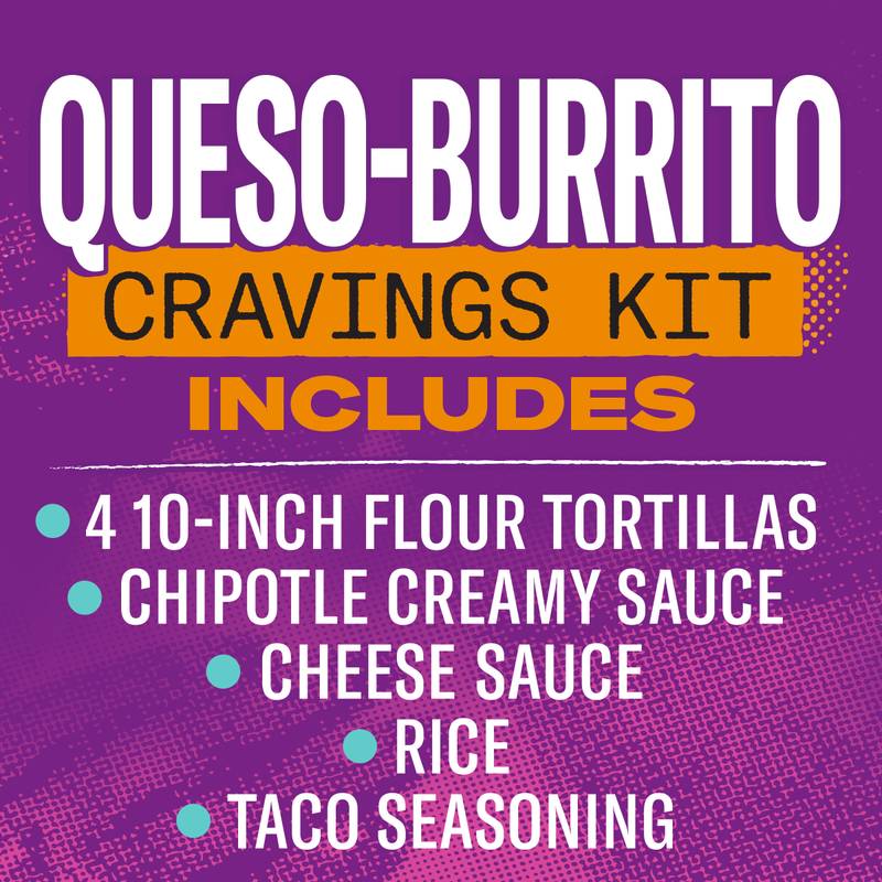 Taco Bell Queso-Burrito Cravings Kit, 21.5 oz Box