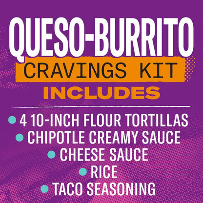 Taco Bell Queso-Burrito Cravings Kit, 21.5 oz Box