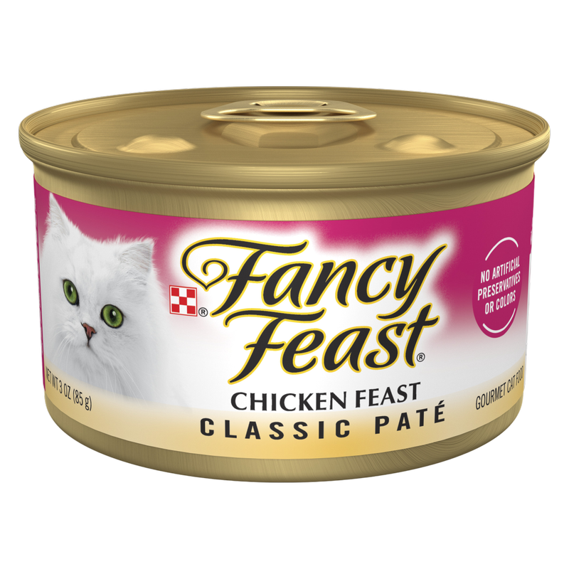 Fancy Feast Chicken Feast Classic Pate Cat Food 3oz