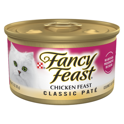 Fancy Feast Chicken Feast Classic Pate Cat Food 3oz