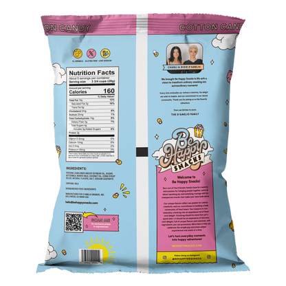 Be Happy Popcorn Cotton Candy 5oz