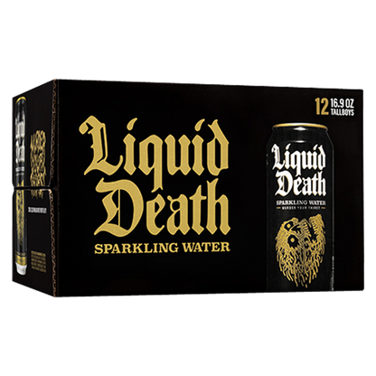Liquid Death Sparkling Mountain Water 12pk 16.9oz Can