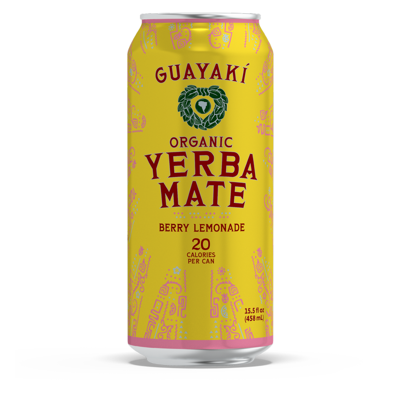 Yerba Mate Organic Berry Lemonade 15.5oz Can