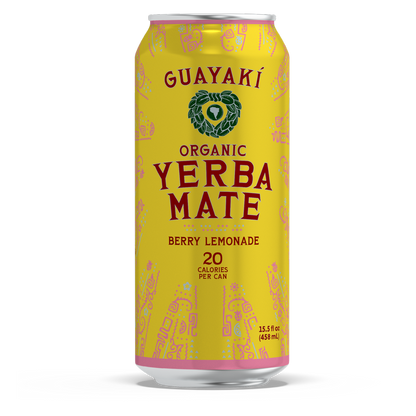 Yerba Mate Organic Berry Lemonade 15.5oz Can