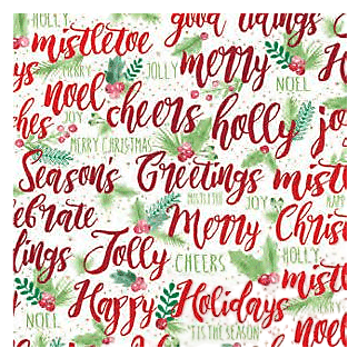 The Gift Wrap Company Holly Wishes Gift Wrap
