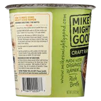 Mike's Mighty Good Vegetarian Vegetable Craft Ramen Soup Cup 1.9oz