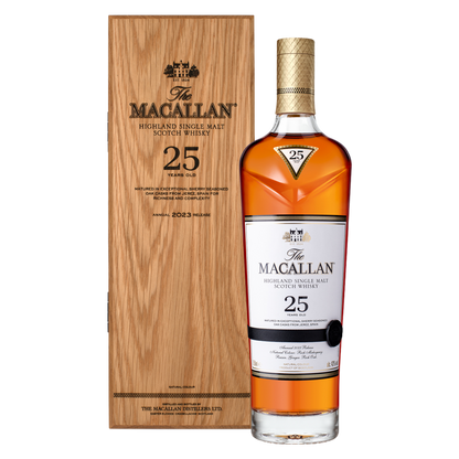The Macallan 25 Years Old Sherry Oak Highland Single Malt Scotch The Macallan 25 Years Old Sherry Oak Highland Single Malt Scotch