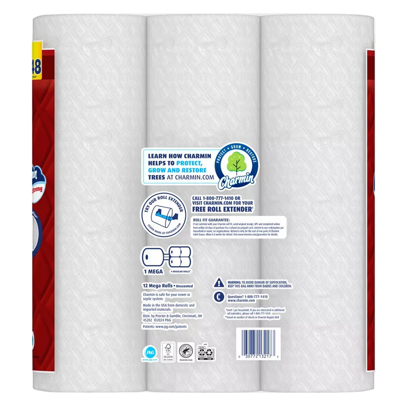 Charmin 12ct Ultra Strong Toilet Paper Mega Rolls