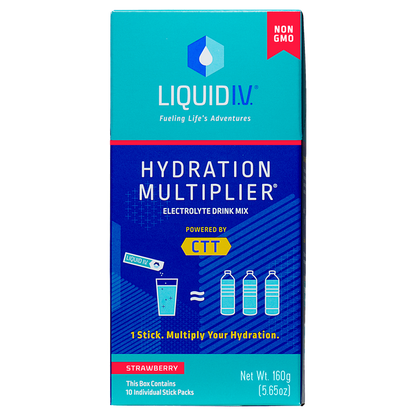 Liquid I.V. Hydration Multiplier Electrolyte Drink Mix Powder Strawberry 10ct Box