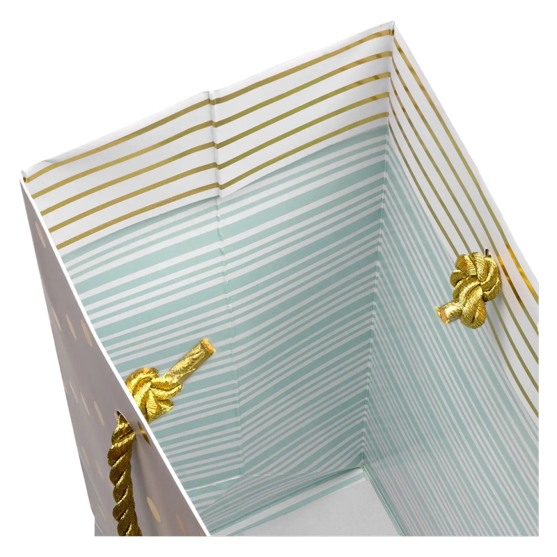 Clink Holographic Gold Dot Gift Bag, Medium