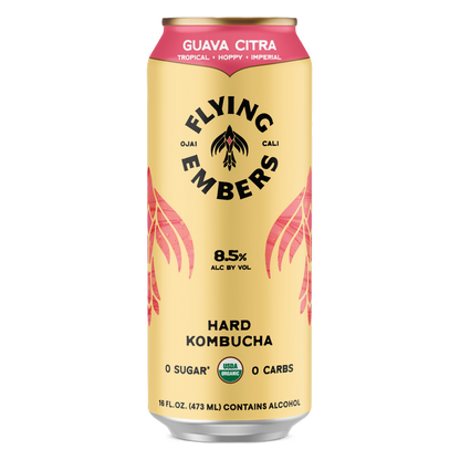 Flying Embers Guava Citra Hard Kombucha (16 OZ CAN)